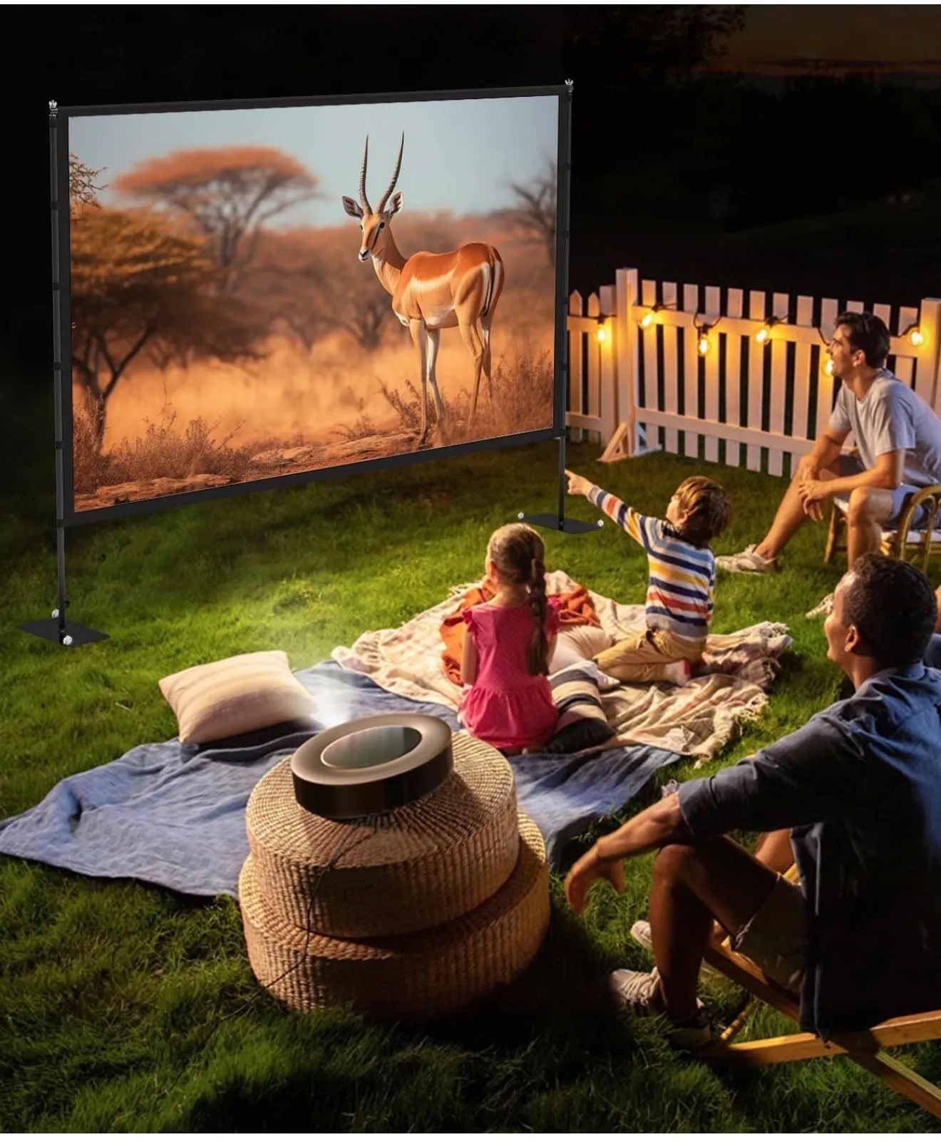Outdoor Projector Screen 120” with Stand - Image 4