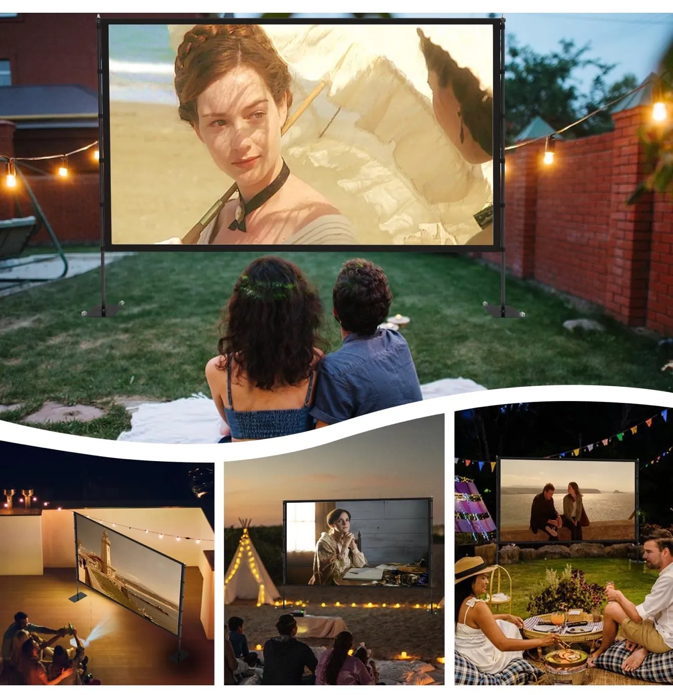 Outdoor Projector Screen 120” with Stand - Image 3